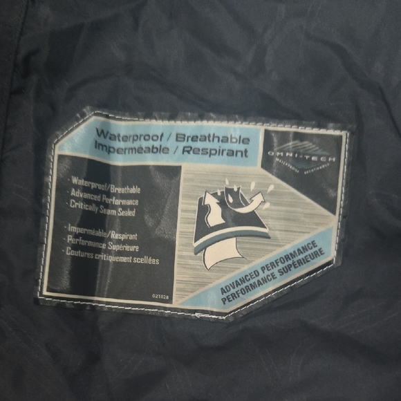 Columbia Vintage Waterproof Blk/Gray Omni Tech Bugaboo Jacket, L ** Pic 2 ** - Picture 5 of 11